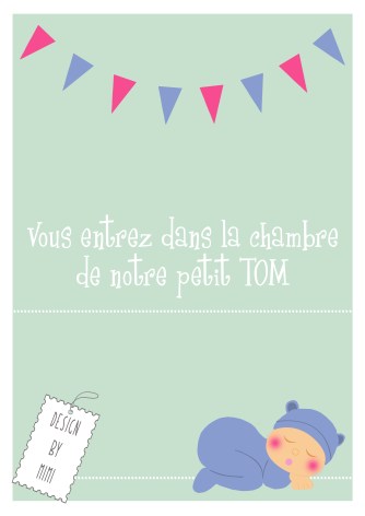 AFFICHE MON PETIT TOM fond vert + logo